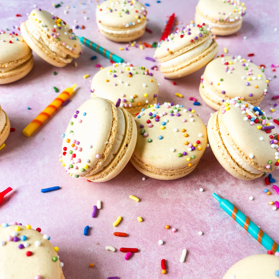 Birthday Cake Macarons: A Sprinkle-Filled Celebration